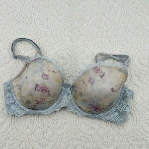 Victoria’s Secret Bra Blue Lace Lingerie Size  32D